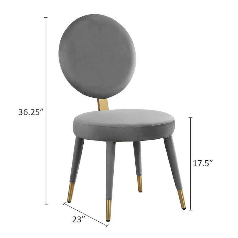 Ensemble de table et de chaises de salle à manger rondes Morden Fort Modern Luxury 5 pièces