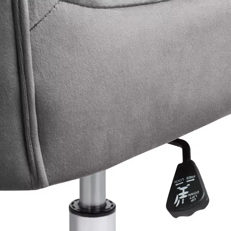 Chaise de bureau réglable Studio 55D Erin Gray en tissu
