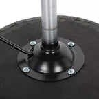 Tabouret de bar roulant en similicuir PU noir réglable en hauteur, chaise de travail pour salon