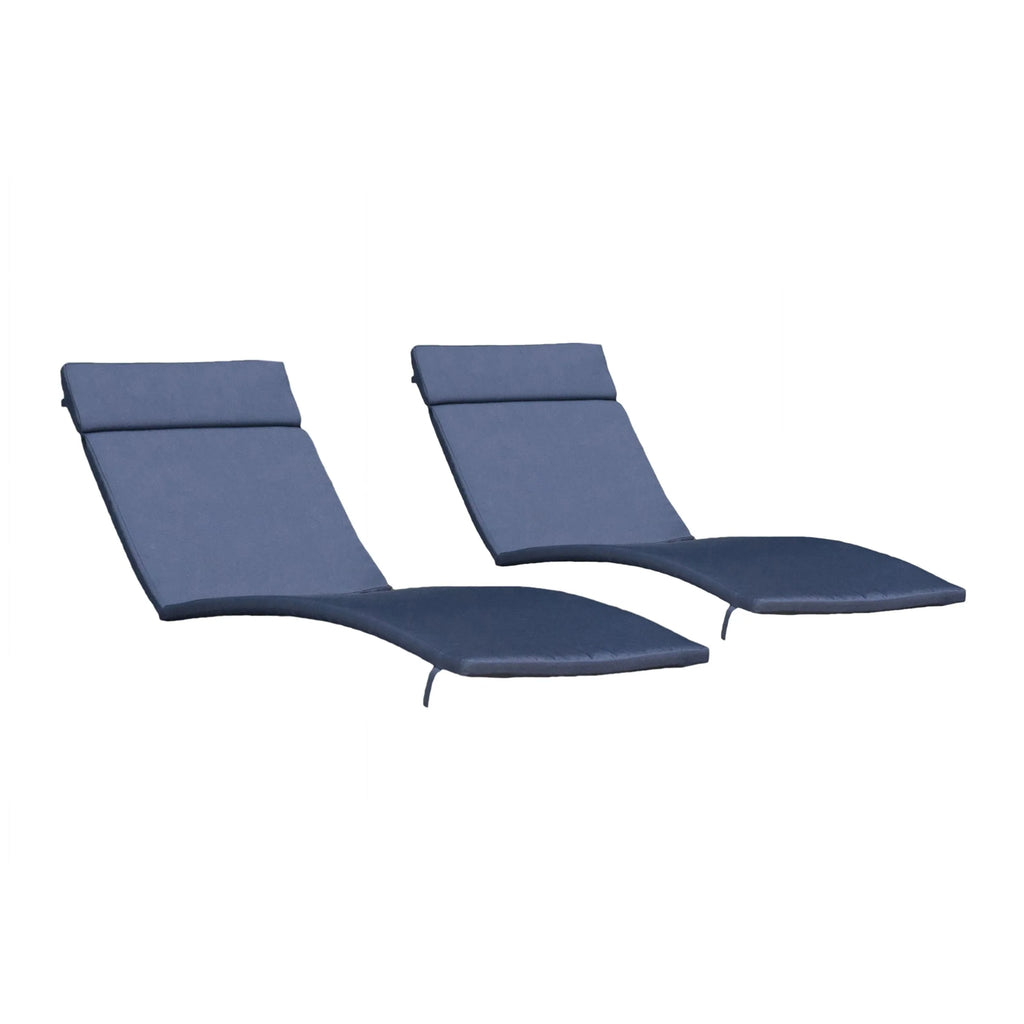Ensemble de coussins d'extérieur Salem pour chaise longue - Coussins uniquement (lot de 2) par Christopher Knight Home - 79,25L x 27,50W x 1,50H