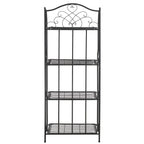 SAFAVIEH Bryn Étagère de boulanger d'extérieur victorienne en fer forgé à 4 niveaux - 63,5 cm l x 38,1 cm P x 160 cm H - 25L x 15P x 63H