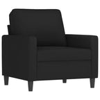 vidaXL Fauteuil Noir Velours (100 % polyester), Métal Simple