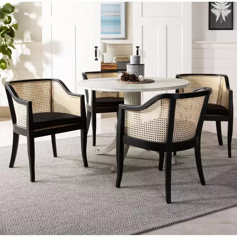 Chaise de salle à manger Rina en rotin - DCH9501 - Safavieh