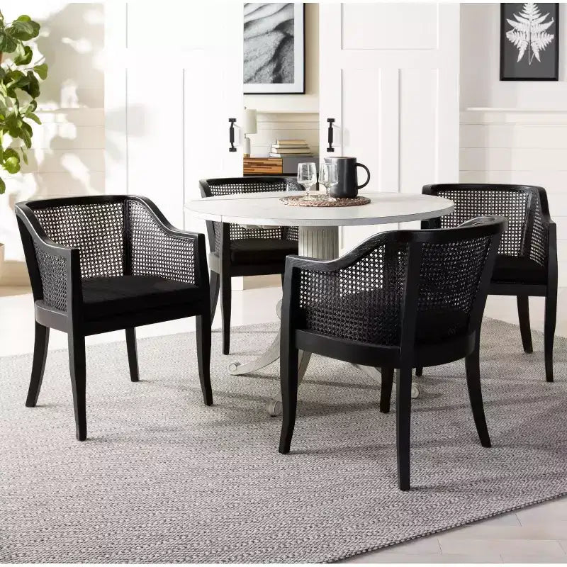 Chaise de salle à manger Rina en rotin - DCH9501 - Safavieh