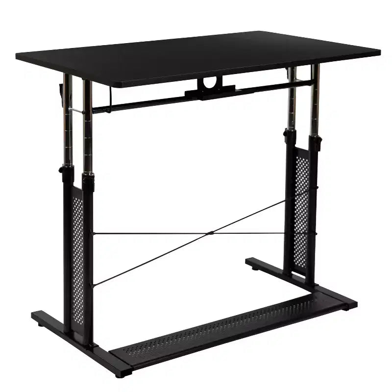 Flash Furniture Bureau de travail assis-debout réglable en hauteur (69,2-90,8 cm) pour domicile