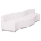 Flash Furniture HERCULES Alon Series LeatherSoft Reception Configuration, 3 Pieces