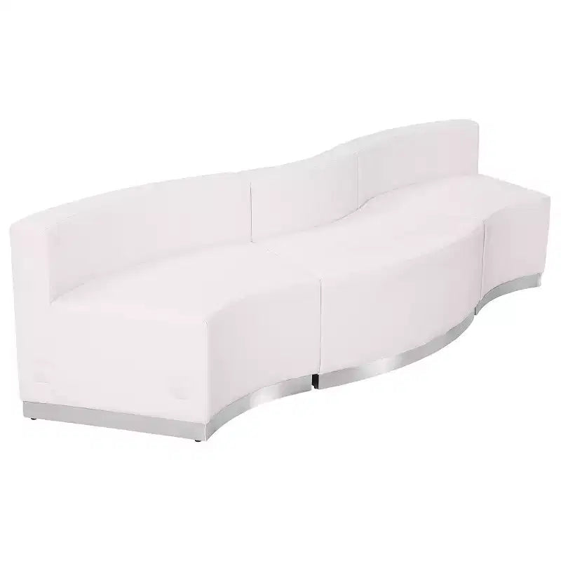 Flash Furniture HERCULES Alon Series LeatherSoft Reception Configuration, 3 Pieces