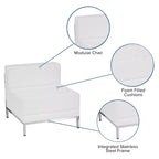 Chaise centrale contemporaine en similicuir Flash Furniture HERCULES Imagination Series
