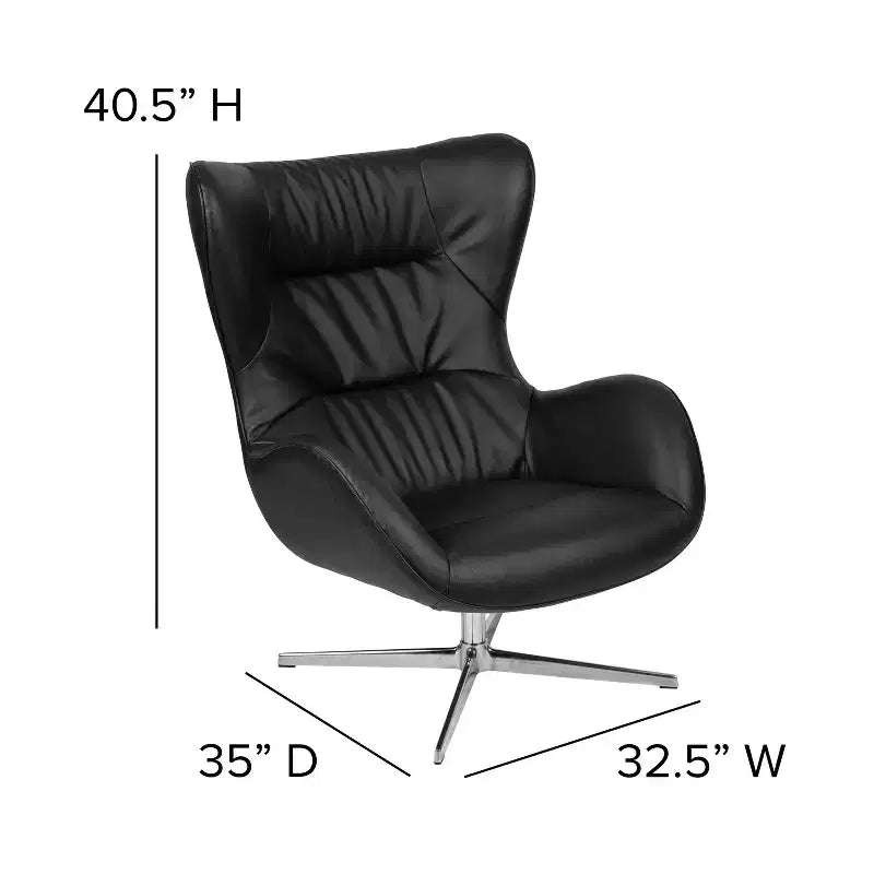 Fauteuil pivotant d'appoint Flash Furniture Rétro pour la maison et le bureau