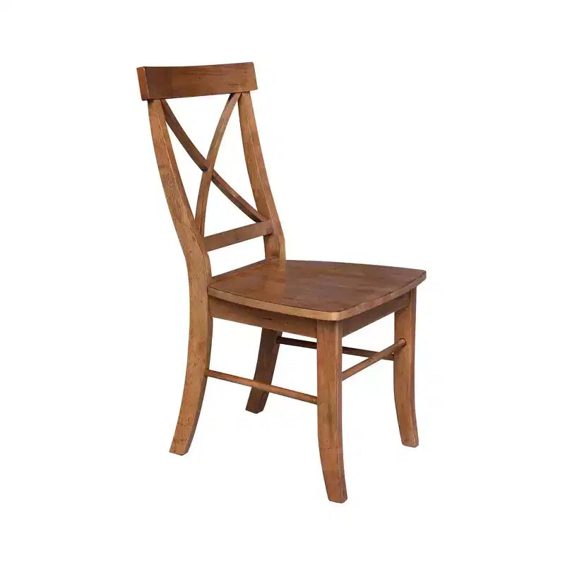36 Table piédestal David Round Top avec 2 chaises à dossier X – International Concepts