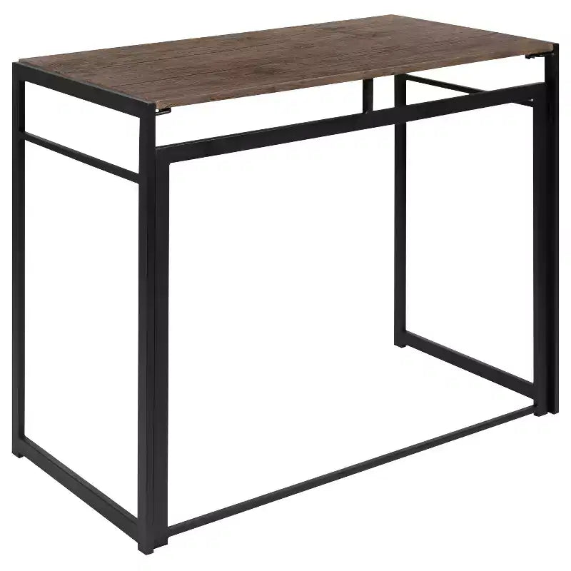 Emma et Oliver 40 Bureau d'ordinateur pliable rustique pour la maison - Bureau pour ordinateur portable