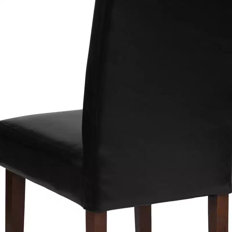 Chaise Parson's Mid-Century Emma et Oliver avec cadre en bois dur fini pour cuisine, salle à manger et plus