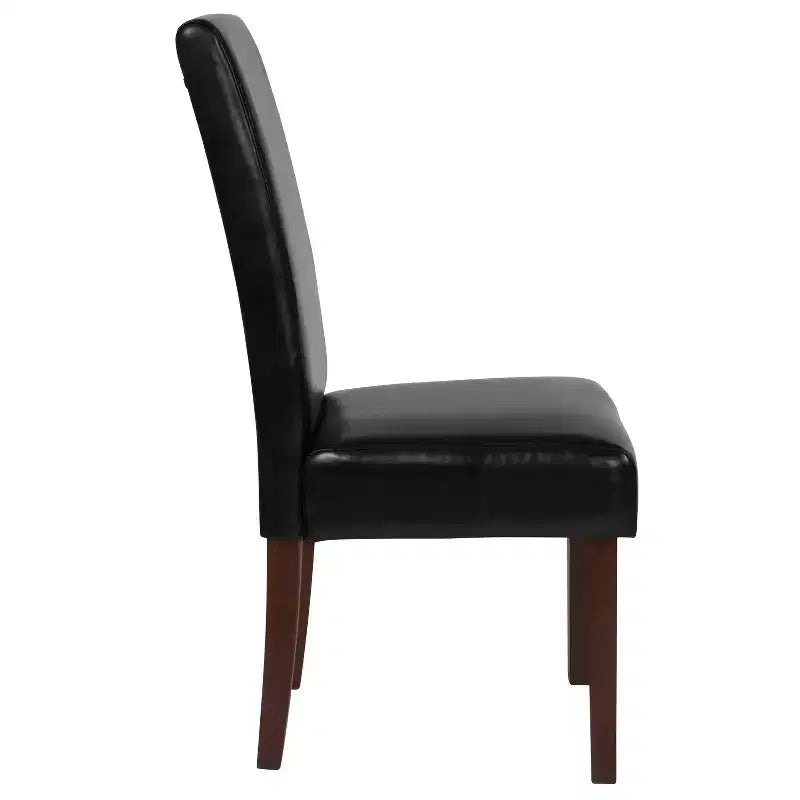 Chaise Parson's Mid-Century Emma et Oliver avec cadre en bois dur fini pour cuisine, salle à manger et plus