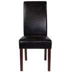 Chaise Parson's Mid-Century Emma et Oliver avec cadre en bois dur fini pour cuisine, salle à manger et plus