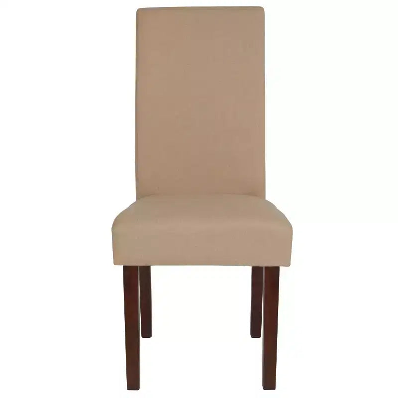 Chaise Parson's Mid-Century Emma et Oliver avec cadre en bois dur fini pour cuisine, salle à manger et plus