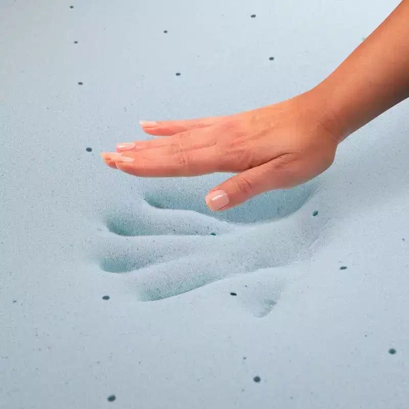 Emma et Oliver Ensemble matelas et surmatelas en mousse à mémoire de forme gel 10 pièces