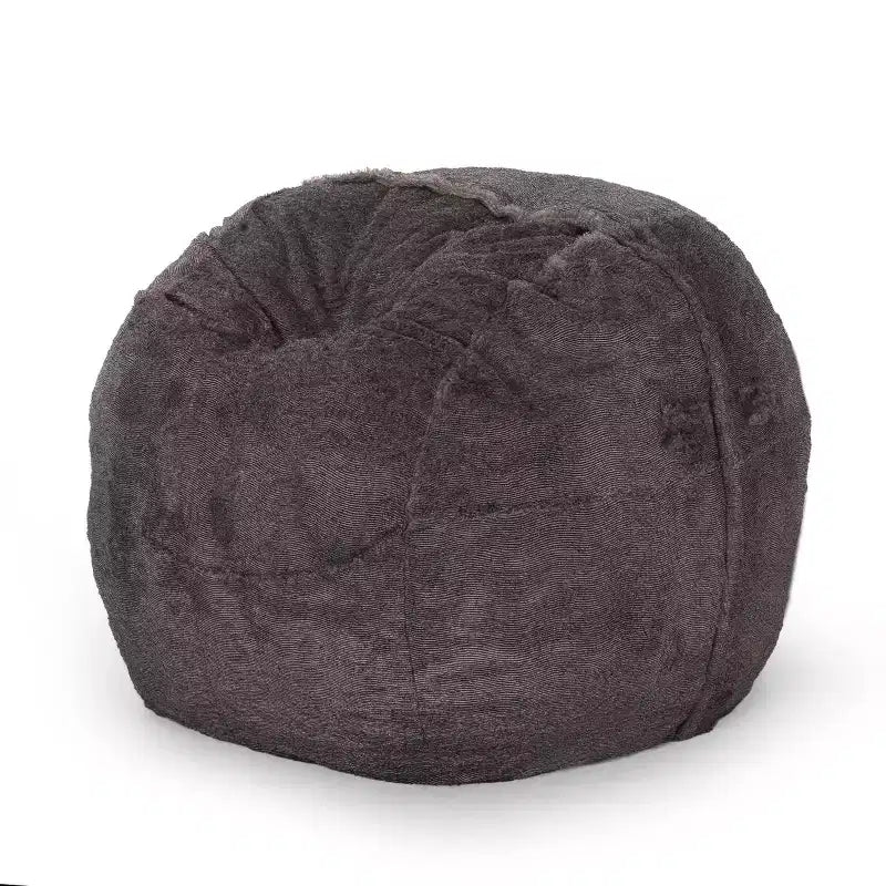 60 Greyrock Modern Glam Faux Fur Winter Bean Bag - Christopher Knight Home