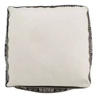 Saro Lifestyle Pouf Mudcloth, carré 20x20x14, noir