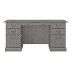 Bureau de direction Bush Furniture Saratoga avec tiroirs et rangements