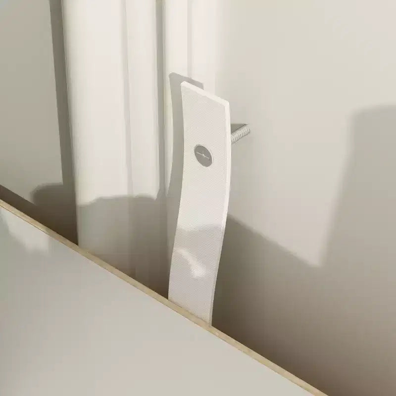 Commode moderne blanche Famapy avec tiroirs - Meuble polyvalent