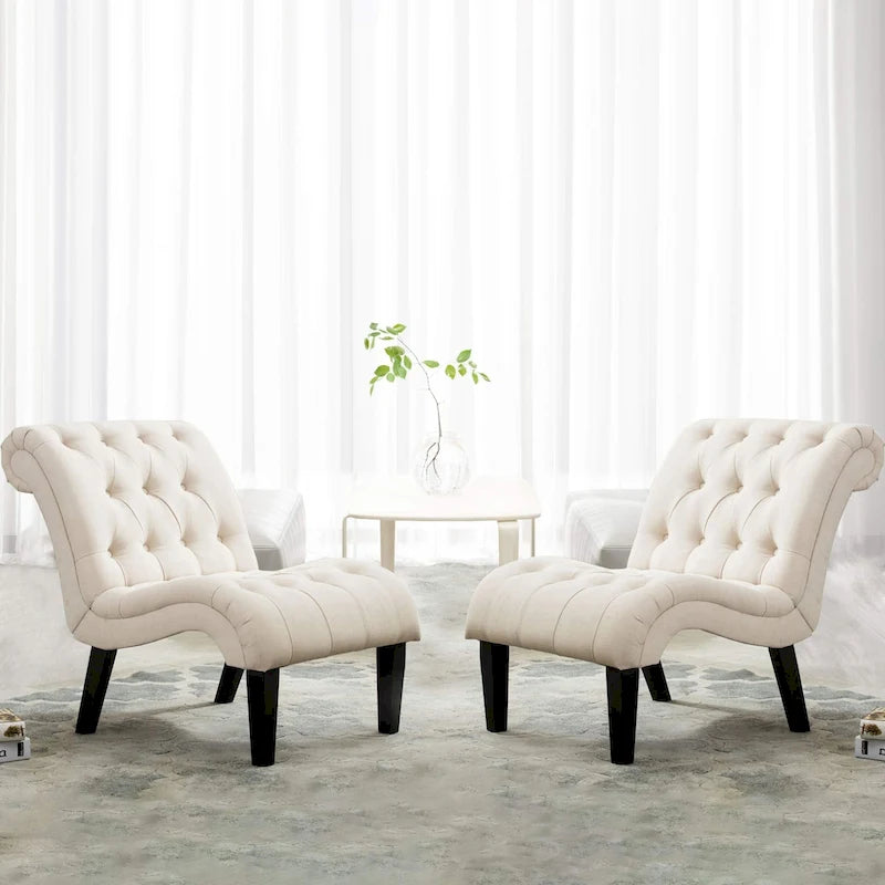 Fauteuils d'appoint (Lot de 2), Chaises de salon