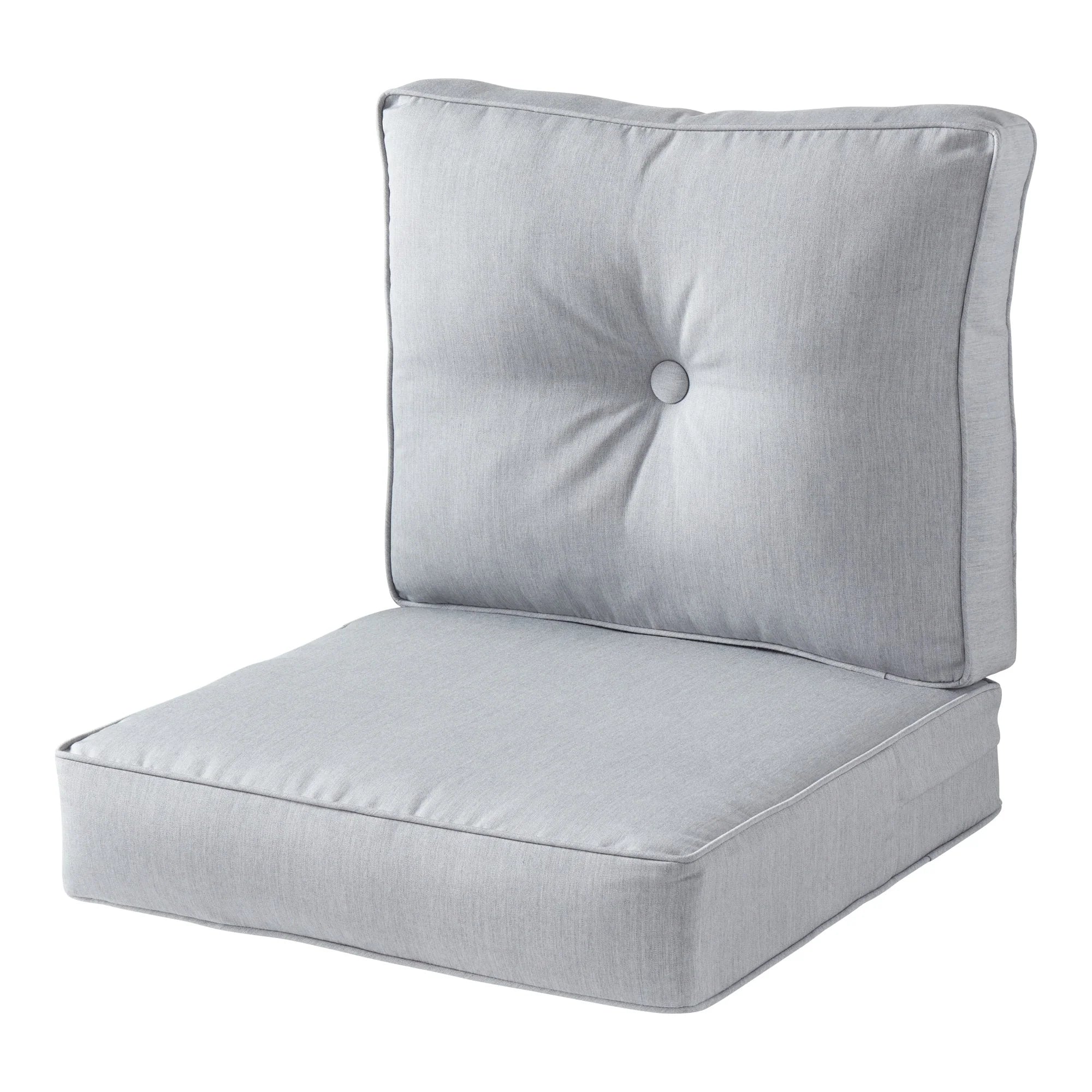 Ensemble de deux coussins d'extérieur haut de gamme Sunbrella pour assise profonde