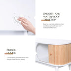 Meuble TV en rotin de style ferme moderne