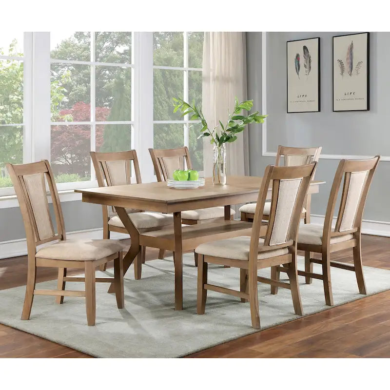 Ensemble de salle à manger 7 pièces avec table de rangement Dionne de Furniture of America