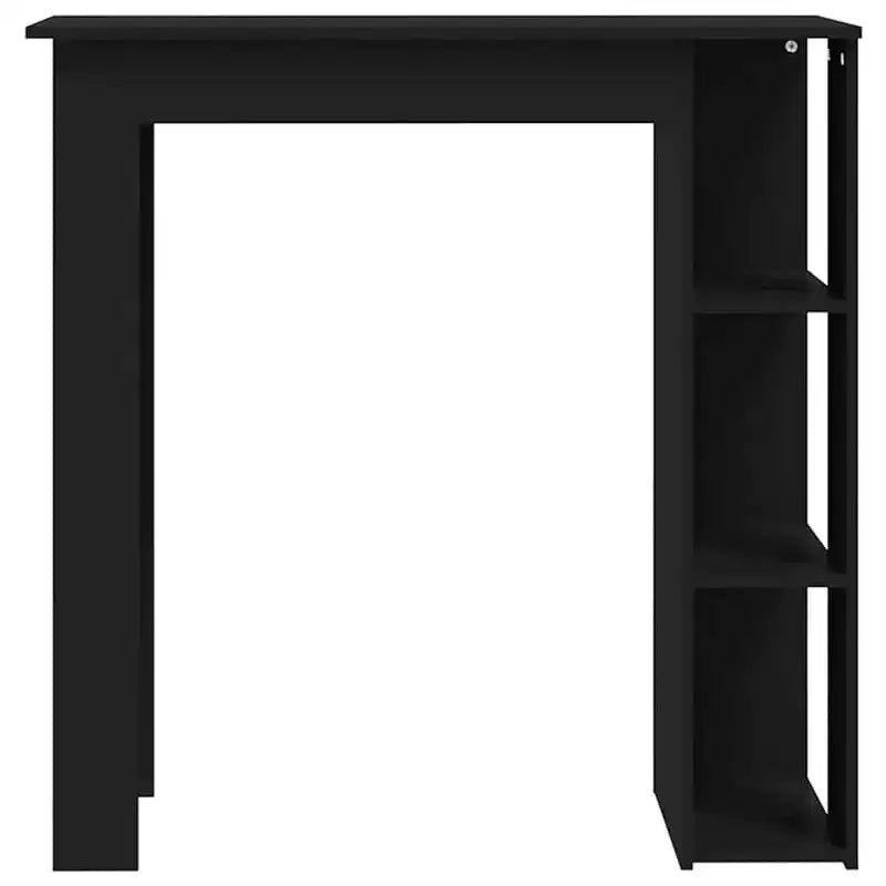 vidaXL Table de bar avec étagère Bois d'ingénierie Salle à manger Cuisine Haute Haute Murale Pièce