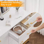 Commode de chambre avec 8 tiroirs, commode de meuble TV, grande commode en bois pour le rangement et l'organisation.