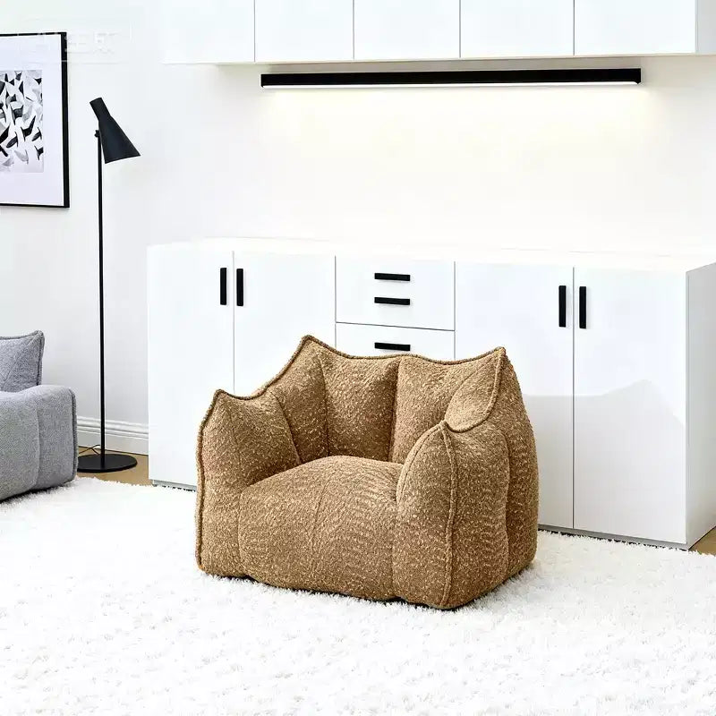 Fauteuils canapés avec mousse haute résilience pour salons et chambres, canapés paresseux carrés confortables, canapés pour adultes pour jouer, lire et regarder la télévision