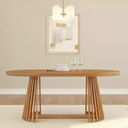 Table à manger rectangulaire 72 Lido Plank+Beam, table de cuisine minimaliste en bois massif pour 6 personnes