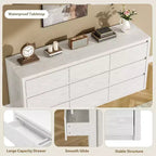 COZONY Commode à 9 tiroirs, Grand meuble de rangement en bois au design minimaliste et moderne pour Chambre, Salon, Couloir