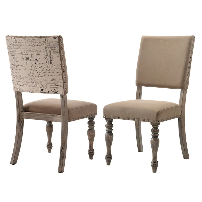 Ensemble de salle à manger 6 pièces Birmingham Nailhead de Roundhill Furniture