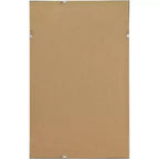 Miroir mural rectangulaire Uttermost Verne avec bordure dorée mate 24 x 38