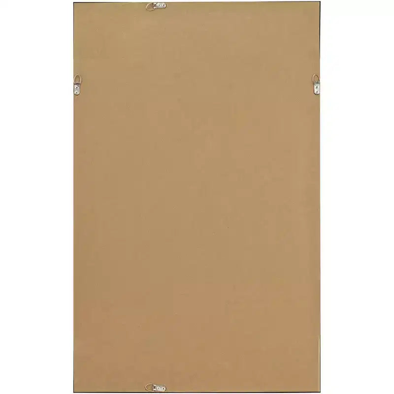 Miroir mural rectangulaire Uttermost Verne avec bordure dorée mate 24 x 38