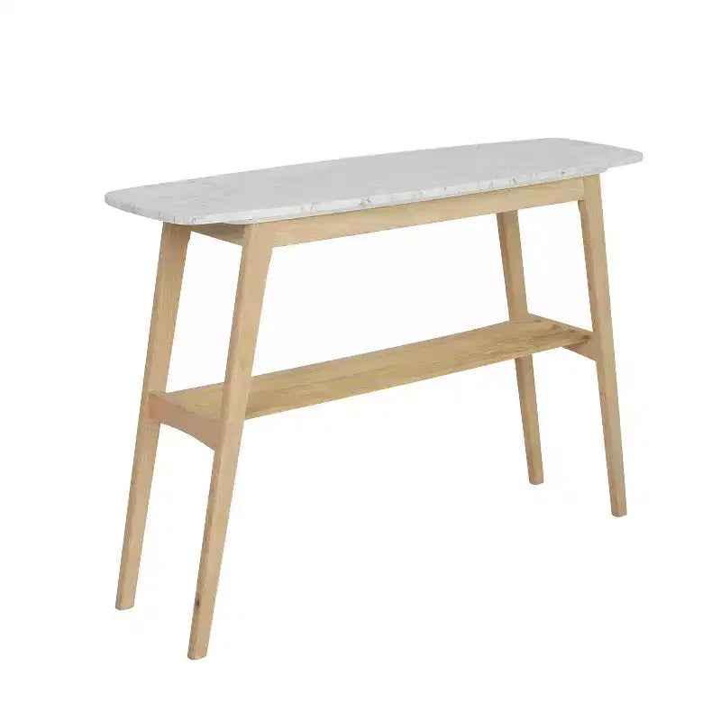 La Console Rectangulaire Bianco Collection Castello 43 en Marbre Blanc de Carrare Italien