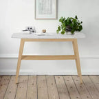 La Console Rectangulaire Bianco Collection Castello 43 en Marbre Blanc de Carrare Italien