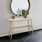 La Console Rectangulaire Bianco Collection Castello 43 en Marbre Blanc de Carrare Italien