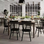 Table de salle à manger Flash Furniture Henry en bois massif, table rectangulaire en bois robuste de qualité commerciale pour 6 personnes