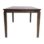 Table de salle à manger Flash Furniture Henry en bois massif, table rectangulaire en bois robuste de qualité commerciale pour 6 personnes