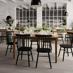 Table de salle à manger Flash Furniture Henry en bois massif, table rectangulaire en bois robuste de qualité commerciale pour 6 personnes