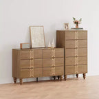 Commode à 6 tiroirs pour chambre à coucher, commode en bois moderne avec tiroirs profonds, commode pour salon, couloir, entrée