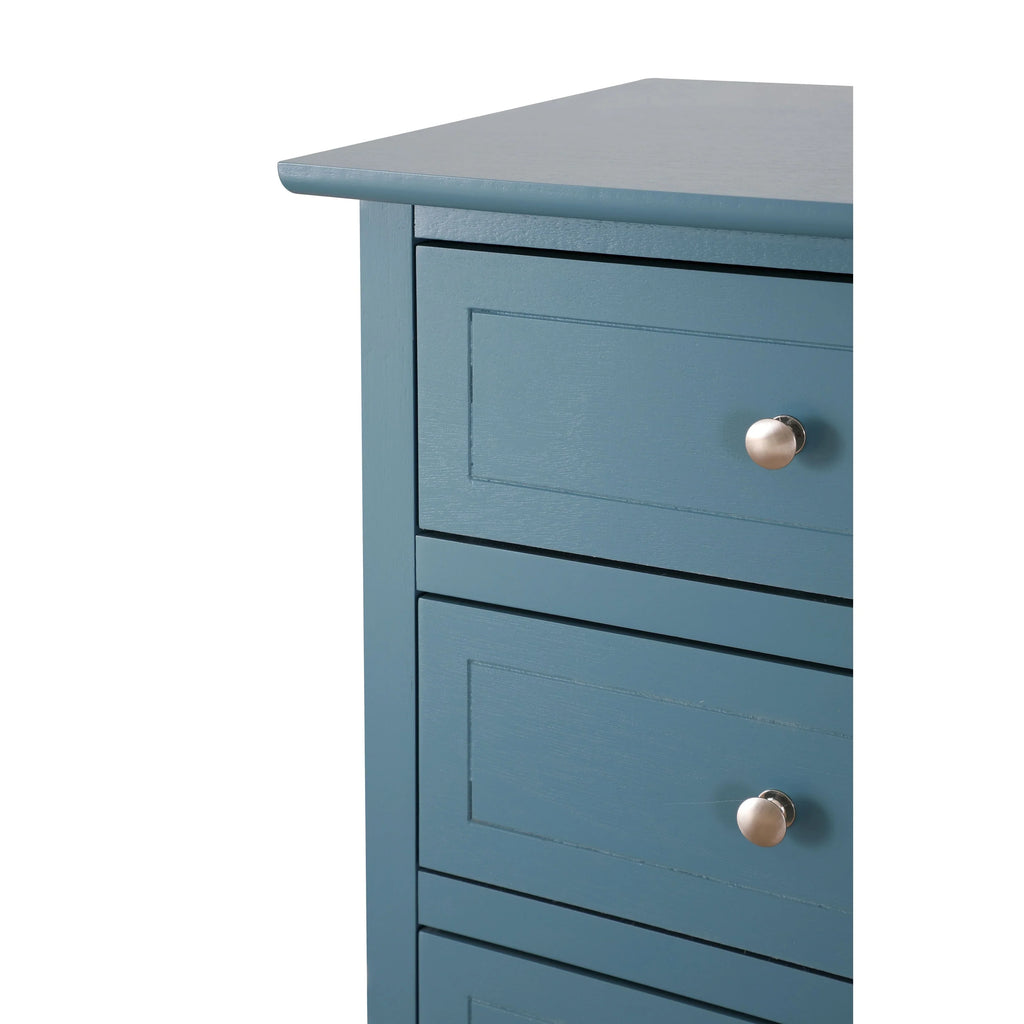 Table de chevet Daniel de style transitionnel en bois, à 3 tiroirs