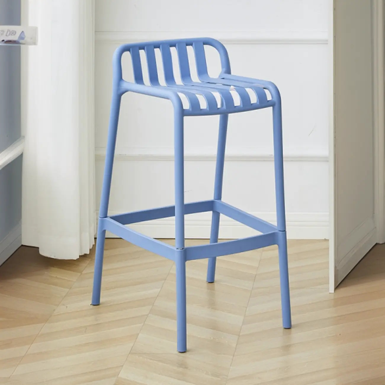 Tabouret de Bar Minimaliste en Plastique pour Intérieur Extérieur