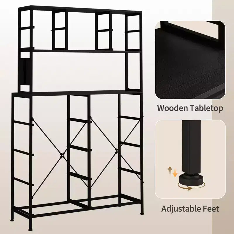 Commode de chambre, commode en tissu à 12 tiroirs, étagères ouvertes, plateau en bois et cadre en métal pour chambre à coucher, couloir ou salon
