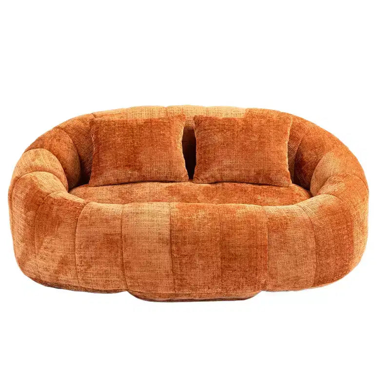 Canapé-poire GDFStudio Anna Chenille Tufted 57,06" L avec 2 coussins
