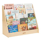 ECR4Kids Étagère à Livres et de Présentation en Bois, Simple Face, Montessori