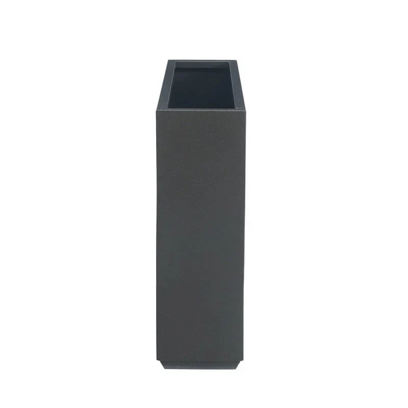 Jardinière Métallique Haute pour Plantes d'Extérieur, 38 po L x 10 po l x 30 po H, Longue et Haute Jardinière en Métal - 38x30x10