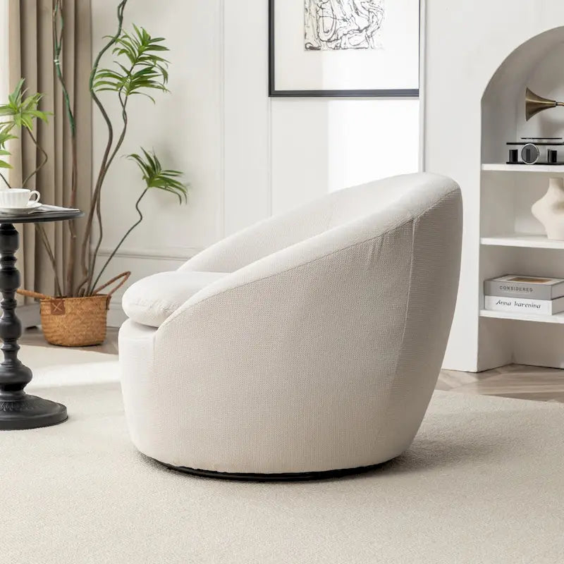 Fauteuil club moderne pivotant Winnie de Roundhill Furniture